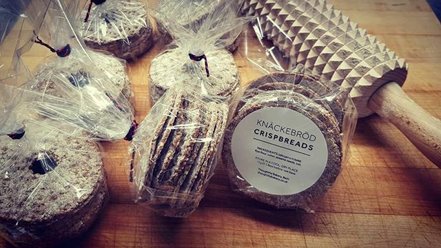 thoughtfulbread's tweet photo. No cheese board should be complete without these delicious swedish rye cheese crackers.

Knäckebröd, baked last night, packaged and on our shelves this morning.

Perfect with one of our chutneys or preserves.

#bakery #crispbreads #knackebrod #knäckebröd… https://t.co/FL6sJh590d https://t.co/nnPNbvySYQ
