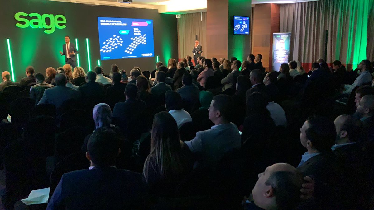 pminjolle's tweet photo. #SagePartnerSessions à Tanger @SageNorthAfrica prėsente ses nouvelles  solution de gestion #Cloud à ses partenaires marocains et tunisiens.  @mcazemages @AbdellMarrak https://t.co/j39UxhPjcL