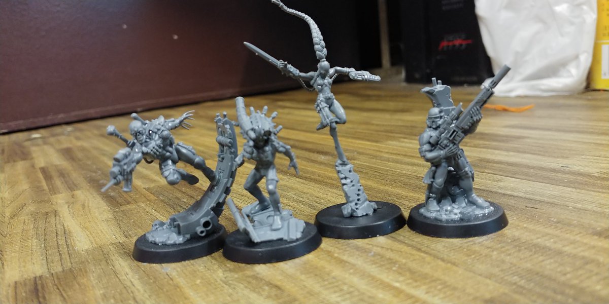 fuminari's tweet photo. Ungreying my #Assassinorum from #AssassinorumStrikeForce & #GenestealerCults from #DeathwatchOverkill.
#Vindicare #Callidus #Eversor #Culexus #Patriarch #Primus #Magus #Familiars
#Aberrants #AcolyteHybrids
#GamesWorkshop #Warhammer40k
#ウォーハンマー #ウォーハンマー40k https://t.co/FoSpZlMqx6