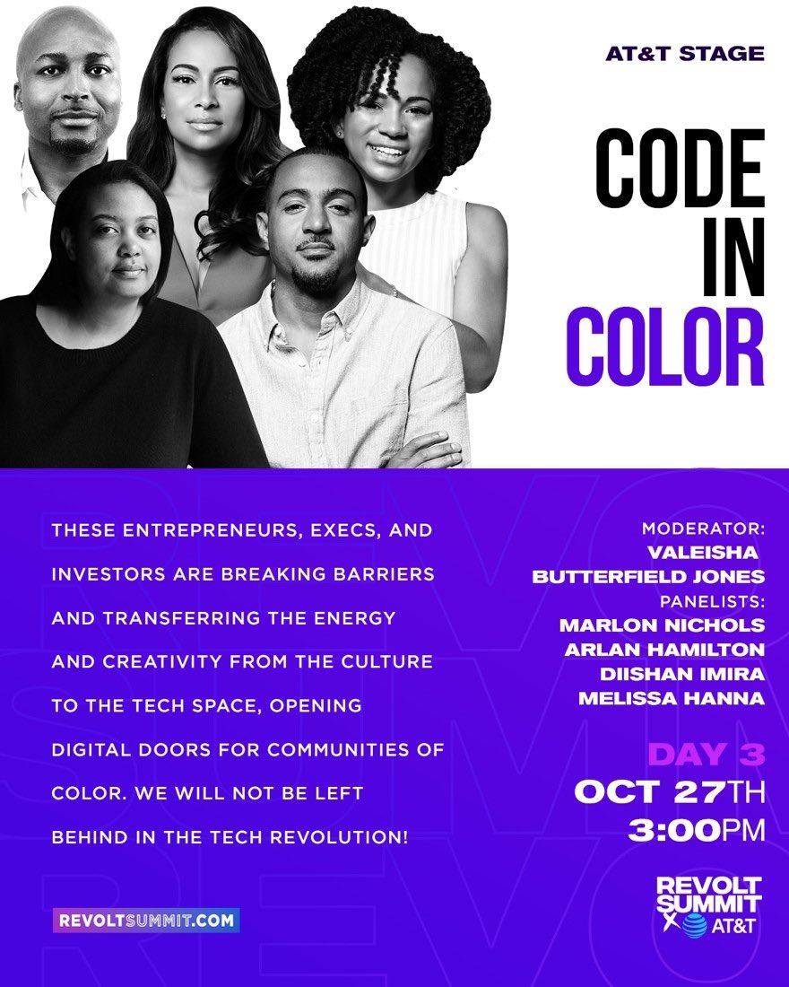 .<a href="/Diddy/">LOVE</a> thx for inviting me to join the Culture in Code talk at @revoltsummit LA on 10/27. It’s going to be 🔥 

I have 2 passes to give away to the Twitter followers with the most compelling reason for why they need to attend. Reply here and include ur F+L names. #REVOLTSummit