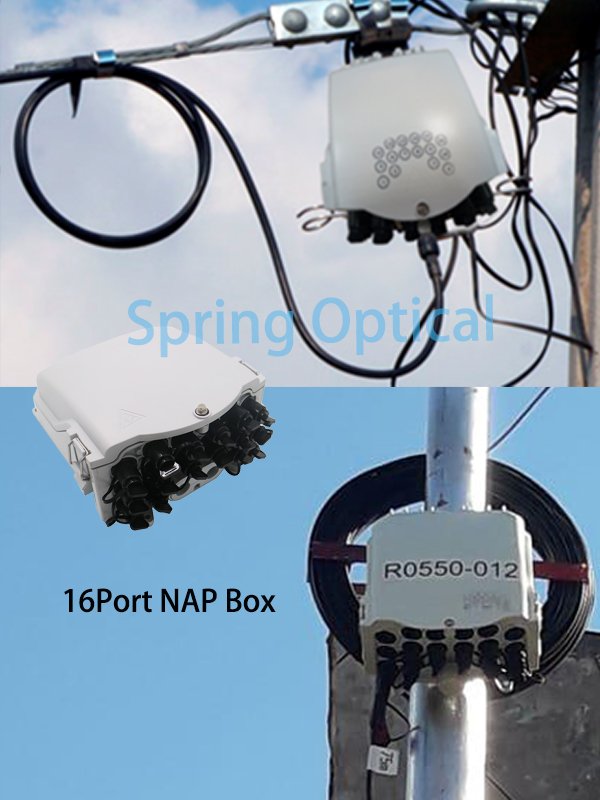 springoptical's tweet image. New #NAPbox with #Huawei Connectors, for pole mounting and aerial mounting, what an amazing products!