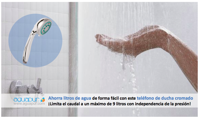 ElBlogdelAgua's tweet photo. Ahorra litros de agua de forma fácil con este teléfono de ducha cromado
¡Limita el caudal a un máximo de 9 litros con independencia de la presión! https://t.co/WZjEOqWm6Q

#AGUAPUR #agua #ducha #ahorro https://t.co/0gTU3ccASC