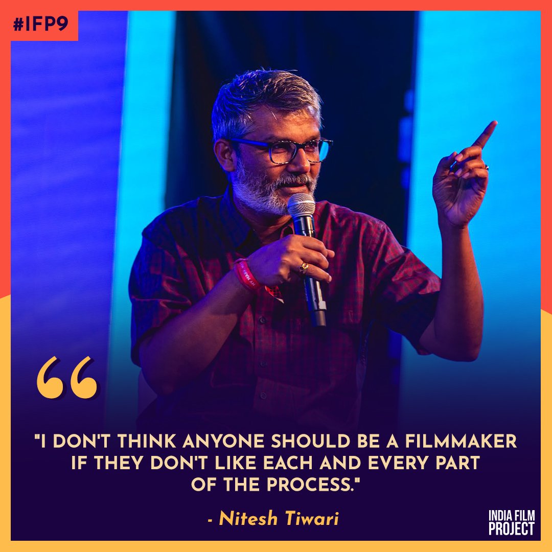 ifp_world's tweet photo. An advice from the director of the phenomenal films like Dangal and Chhichhore @niteshtiwari22 to every filmmaker out there in conversation with @tahira_k  at #IFP9

#IndiaFilmProject https://t.co/Loyy5U9yQJ
