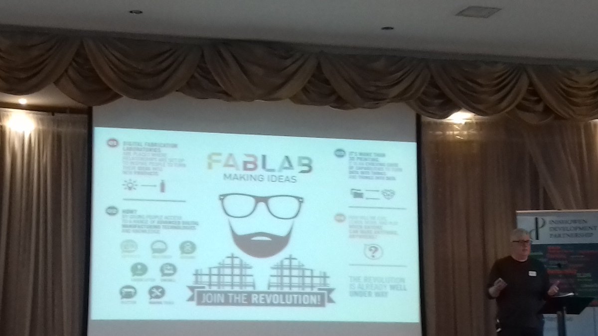 Interesting presentation on the innovative <a href="/fablab/">Fab Lab Network</a> network the #laurenticforum