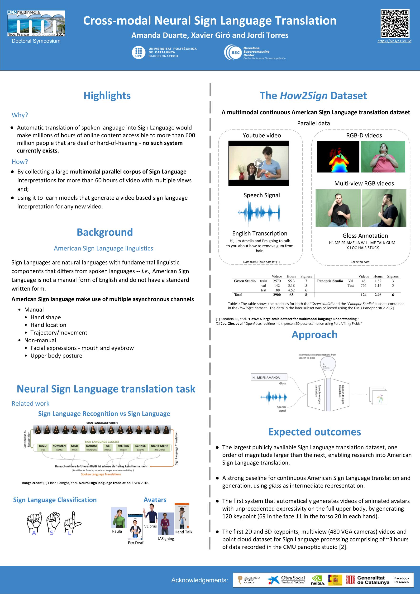 Poster at ACM Multimedia 2019