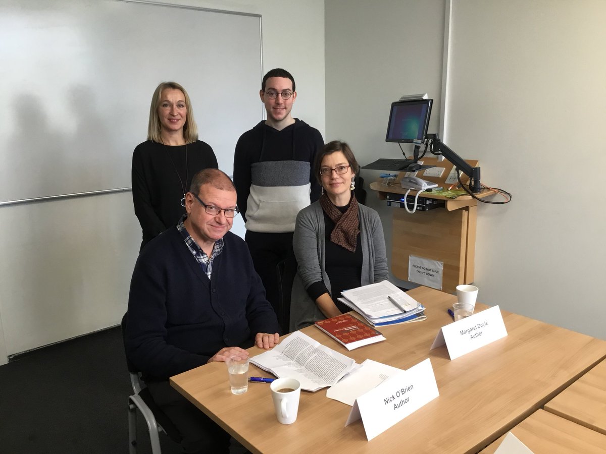 <a href="/EssexLawSchool/">Essex Law School</a> welcomes authors Margaret Doyle &amp; Nick O’Brien at today’s Public Law cluster book launch -‘Reimagining Administrative Justice: Human Rights in Small Places’. Joined by Lee Marsons, Liz Fisher-Frank, Maurice Sunkin, University of Essex.
@LeeGTMarsons, <a href="/MDmediation1/">Margaret Doyle</a>