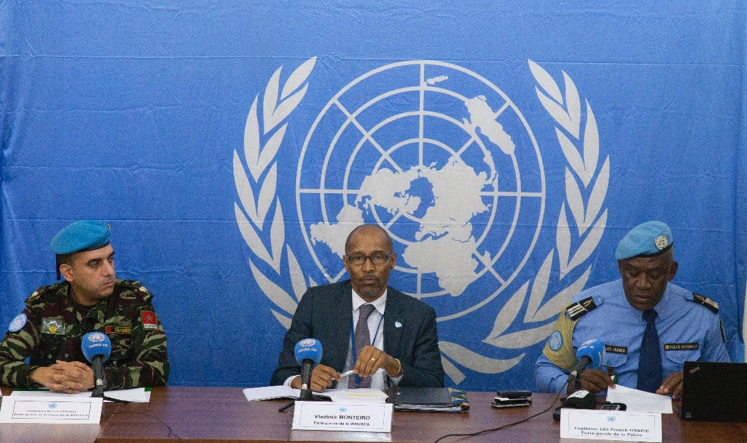 UN_CAR's tweet photo. #ConfPress | #MINUSCA est un des mbres des mécanismes mis en place par @GouvCF 🇨🇫pr soutenir les campagnes de recrutement des officiers, des sous-officiers, &amp; de jeunes citoyens &amp; ex-combattants éligibles dans les FACA - au moins 1300 nouv. personnels seront recrutés #Work4Peace https://t.co/xP1mePJQ9h