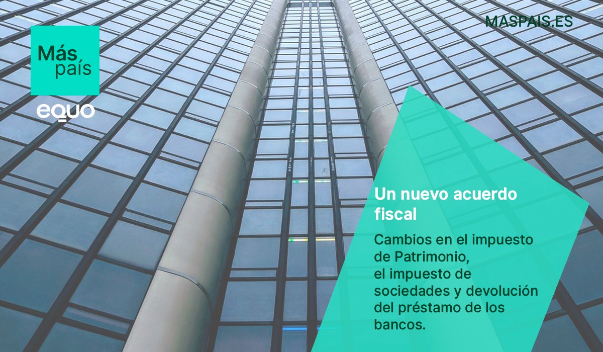 MasPais_Es's tweet photo. #Hilo

Proponemos un nuevo acuerdo fiscal:

Reconvertir el Impuesto de Patrimonio en un impuesto a los ricos y ultrarricos: subiendo al 3% a 6.000 personas con más de 6 millones de patrimonio, se puedan recaudar 2.500 millones anuales.

#UnPaísMásJusto https://t.co/QkswFtR9NL