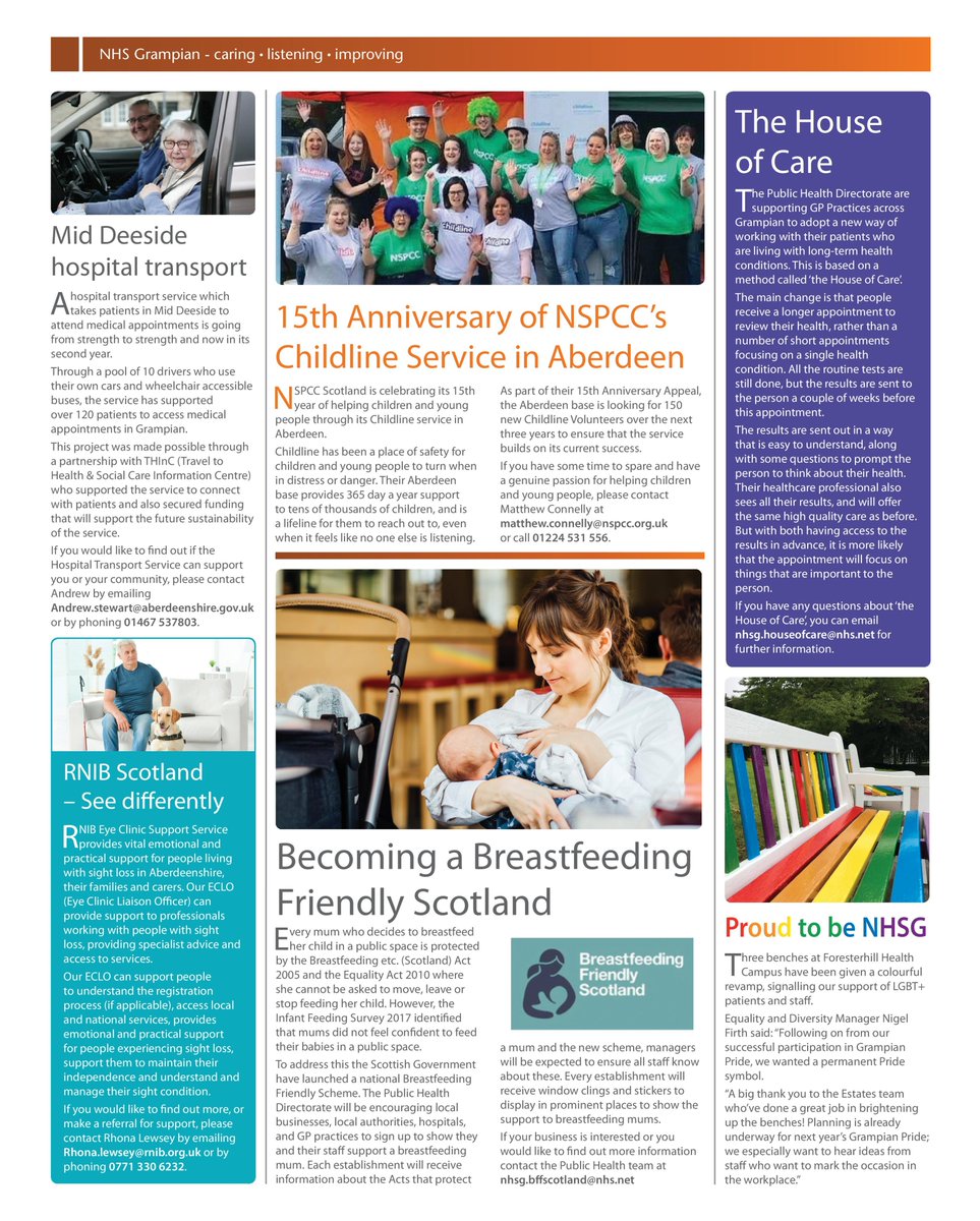 NHSGrampian's tweet image. The latest issue of NHS News (Autumn/Winter 2019) is now available.
Download a copy at: foi.nhsgrampian.org/globalassets/f…