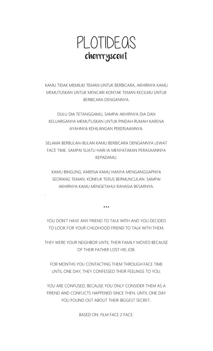 plotideas's tweet image. Friendship #PlotIdeas by @cherrryscent