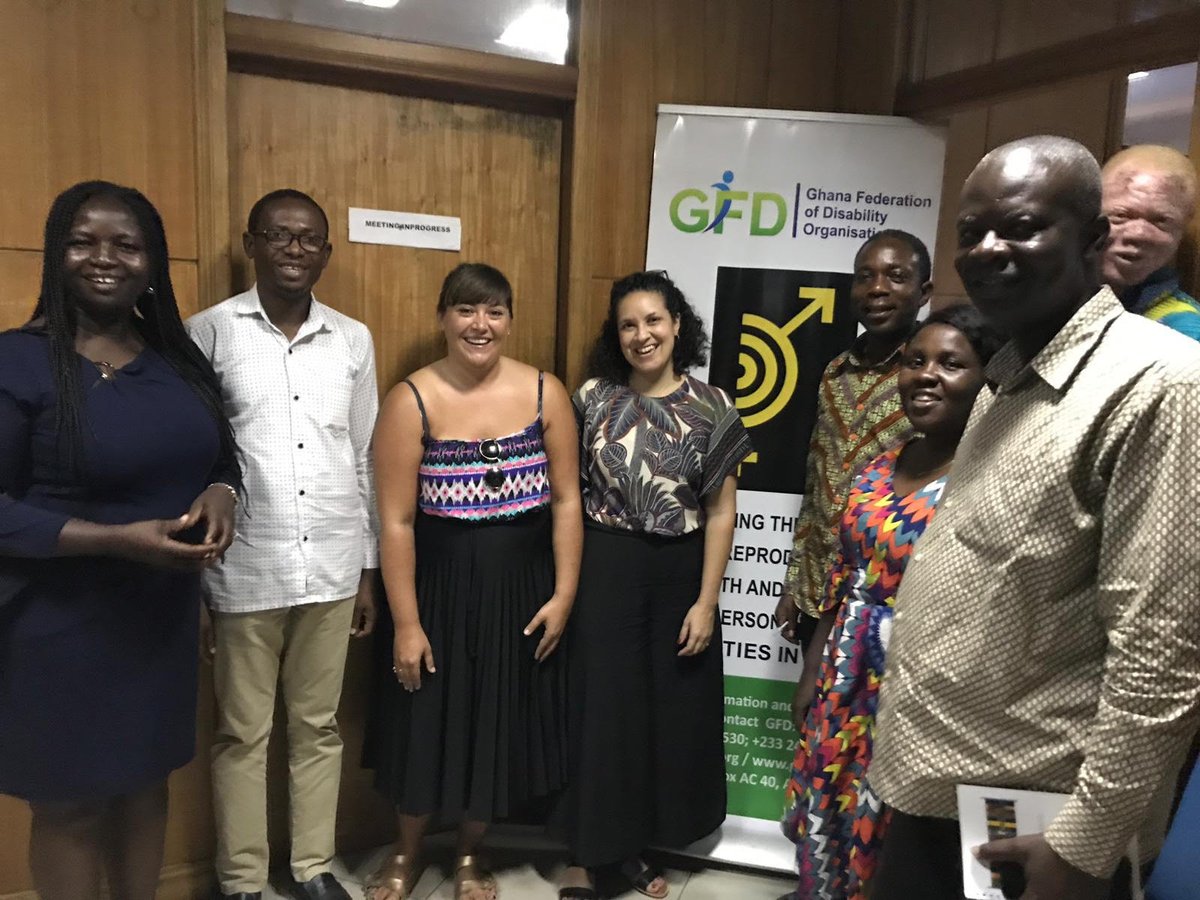 Rolla, our Fund Director, and Hannah, one of our grants team spent the afternoon listening to the inspiring and vital work being carried out by @gfdghana. #personswithdisability #disabilityinclusionnow