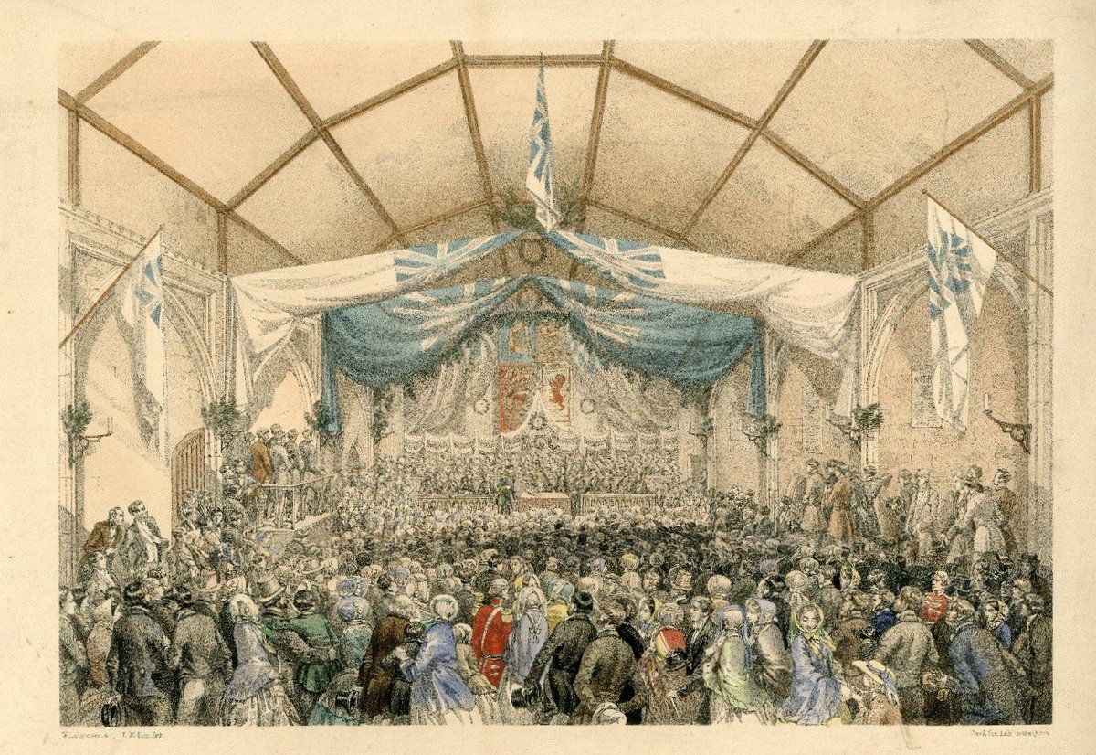 Lynn_Museum's tweet photo. When he returned to King’s Lynn, #SGCresswell was honoured with a Civic Reception at the Guild Hall. As he had travelled from the Pacific to Atlantic oceans, by land and by sea, he was the first person to confirm that the Northwest Passage existed. #LMJourneys (Lithograph, 1853) https://t.co/AC3YkWks4R