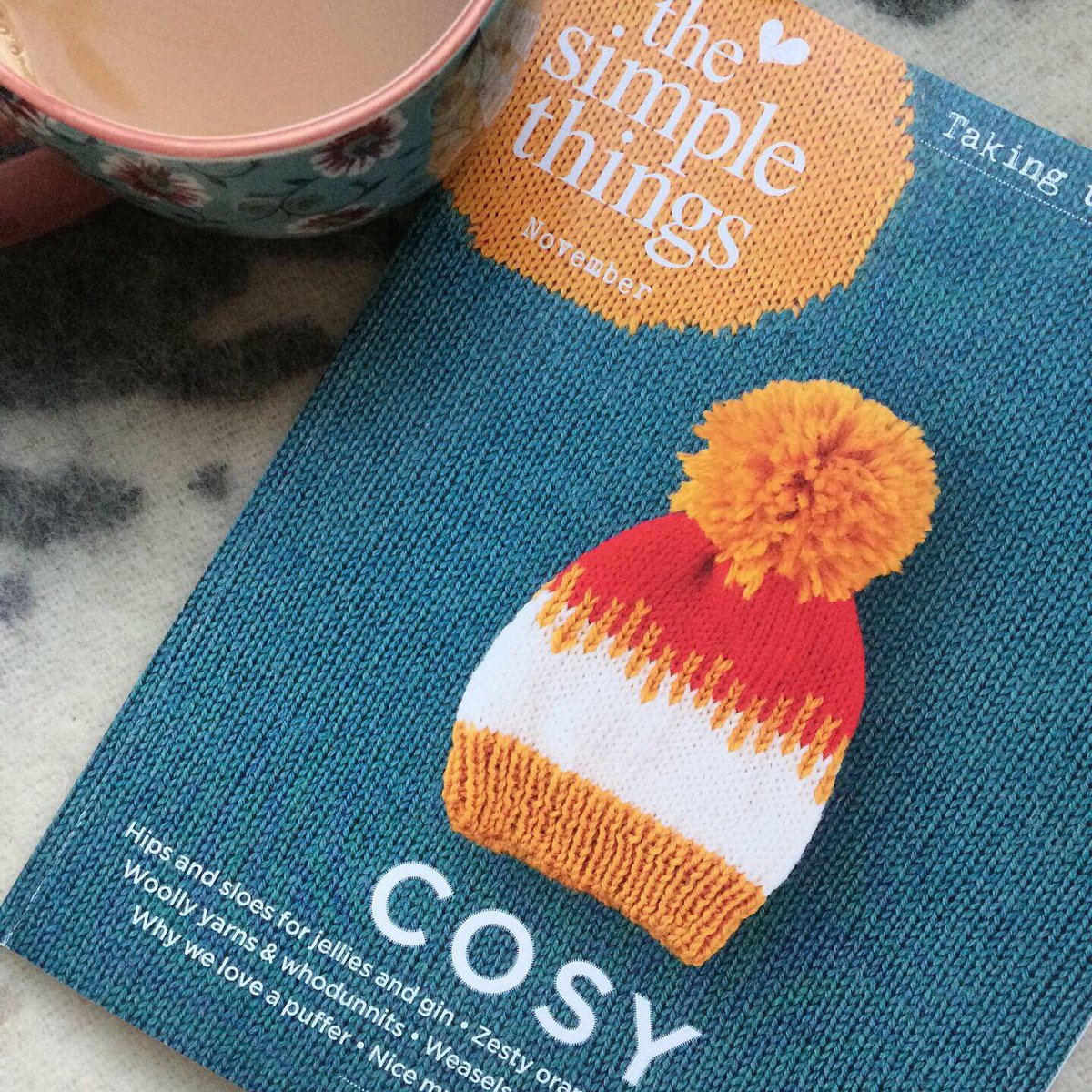 bearprintdesign's tweet photo. Fancy a cosy weekend? 🧶Get yourself a copy of November’s The Simple Things mag and curl up with a ☕️ There’s loads of interesting reading incl a Murder Mystery Party menu🦇and a feature on me too! ☕️ #simplethingsmag #cosy #weekend #readingforpleasure https://t.co/37HibhHyTH