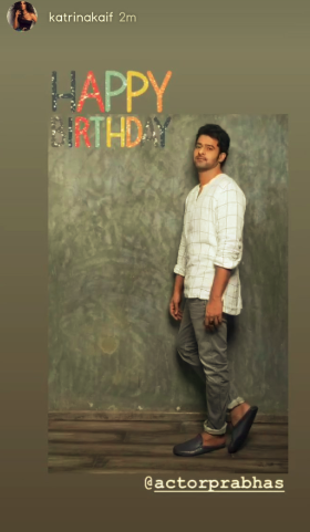 Prasad_Darling's tweet photo. #KatrinaKaif Birthday wishes to our darling #Prabhas via instagram ❤️👌
#HappyBirthdayPrabhas https://t.co/9eIuQ82TGI