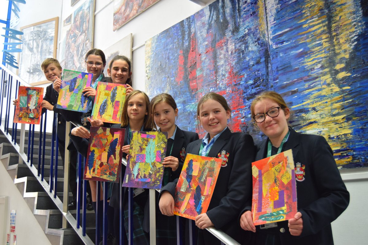 RGSW_ART's tweet photo. Year 7 Art Club. Well done everyone. Lots of colour in the department on a miserable grey day outside. https://t.co/QAwJhgBd3I