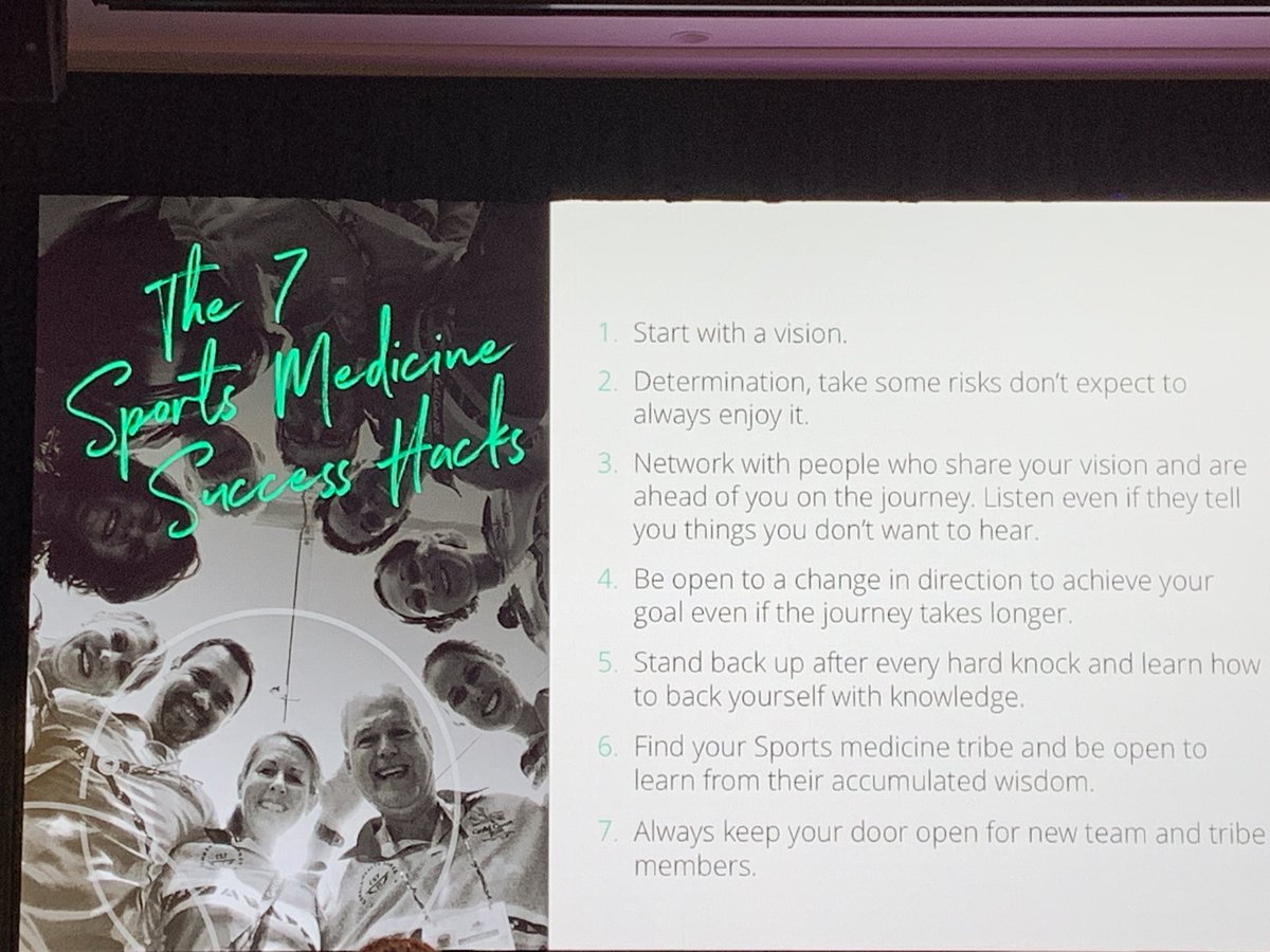 Kate_Mahony_'s tweet image. Sports medicine hacks from @TrishWisbeyRoth.  So much to take away. #findyoursportsmedicinetribe #ASICSSMA19