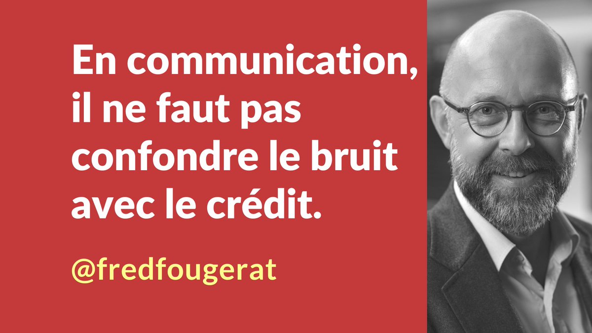 fredfougerat's tweet photo. En #ComPol, la tentation c’est le bruit, parce que c’est facile. C’est pourtant travailler sa réputation plutôt que sa notoriété qui donne du crédit.
#communication #politique https://t.co/JfV59aDlAF