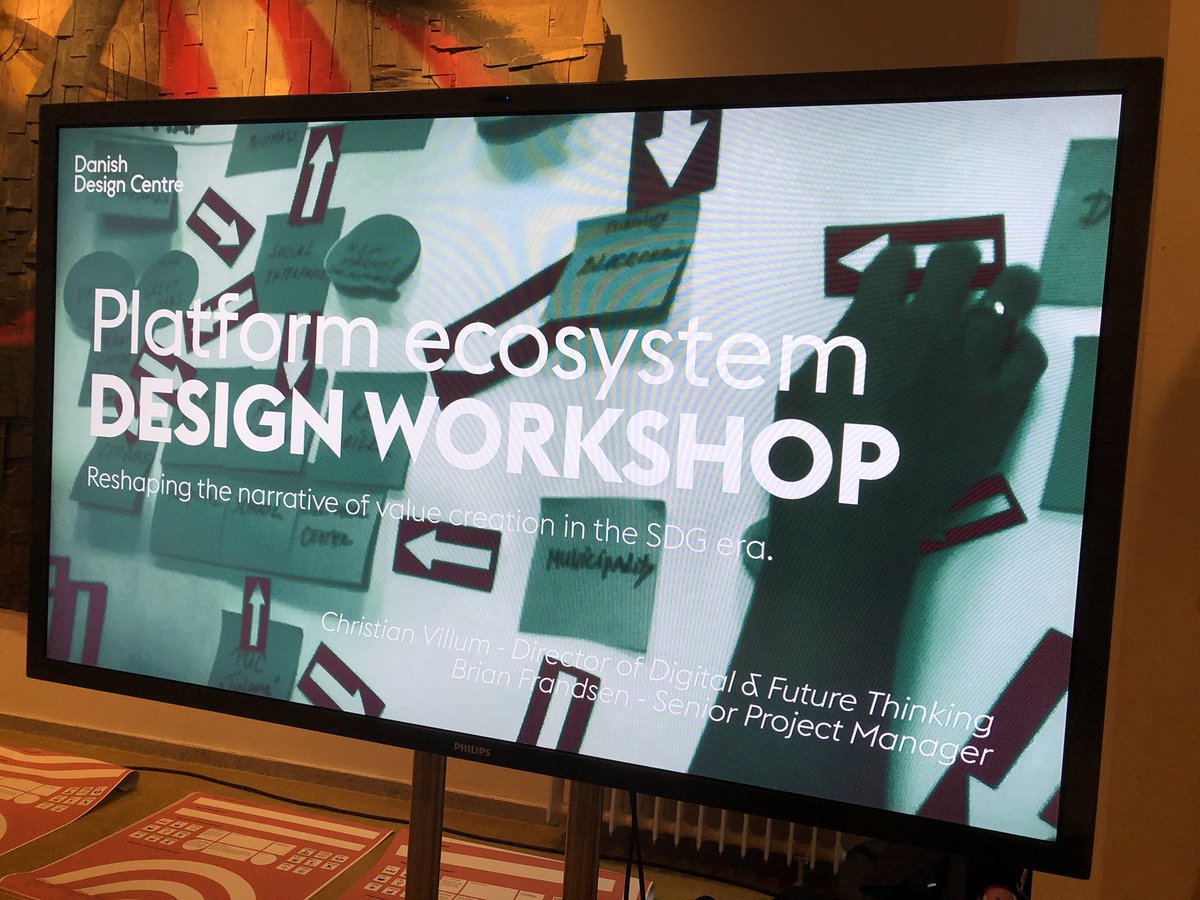 villum's tweet photo. Today, having the pleasure of hosting a workshop at Creativity World Forum in #Eindhoven: On how to adopt a platform-mindset in scaling the #SDGs - with my @designcentret colleague @bvfrandsen #CWF2019 https://t.co/CT8oCbWKhu