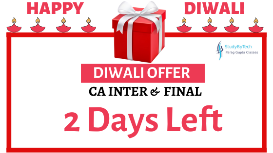 StudyByTech's tweet photo. Only 2 days left for Diwali Offer
#cafinal #cainter #diwali #offer #cacourse #paraggupta_classes #studybytech https://t.co/089Mo2HEp1