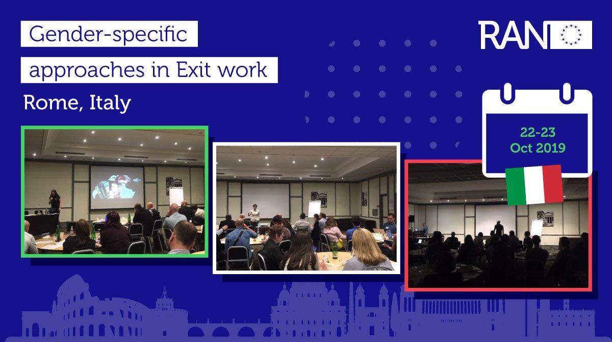 EUPreventionHub's tweet photo. We are in Rome, Italy, to discuss whether gender-specific approaches impact the results of exit work. Whatโs your opinion? Share your view in comments. ๐
#counterviolence #preventradicalisation https://t.co/SqvfWwt8eq