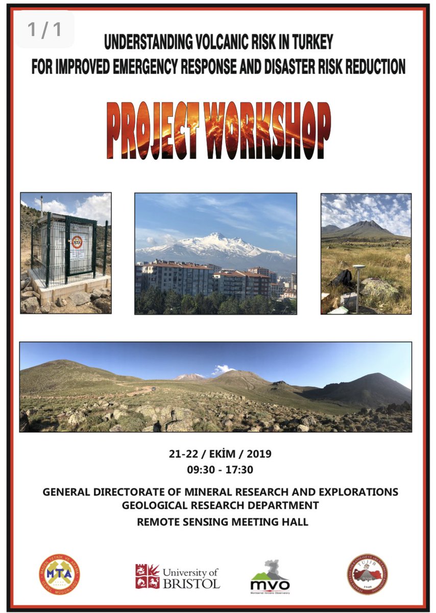 TurkVolc project workshop successfully completed! Thank you to all who came along, we hope you enjoyed it and learned a lot about volcanic hazard in Turkey!