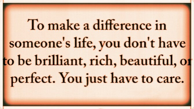 To make a difference...

#Wisdom #WednesdayThoughts