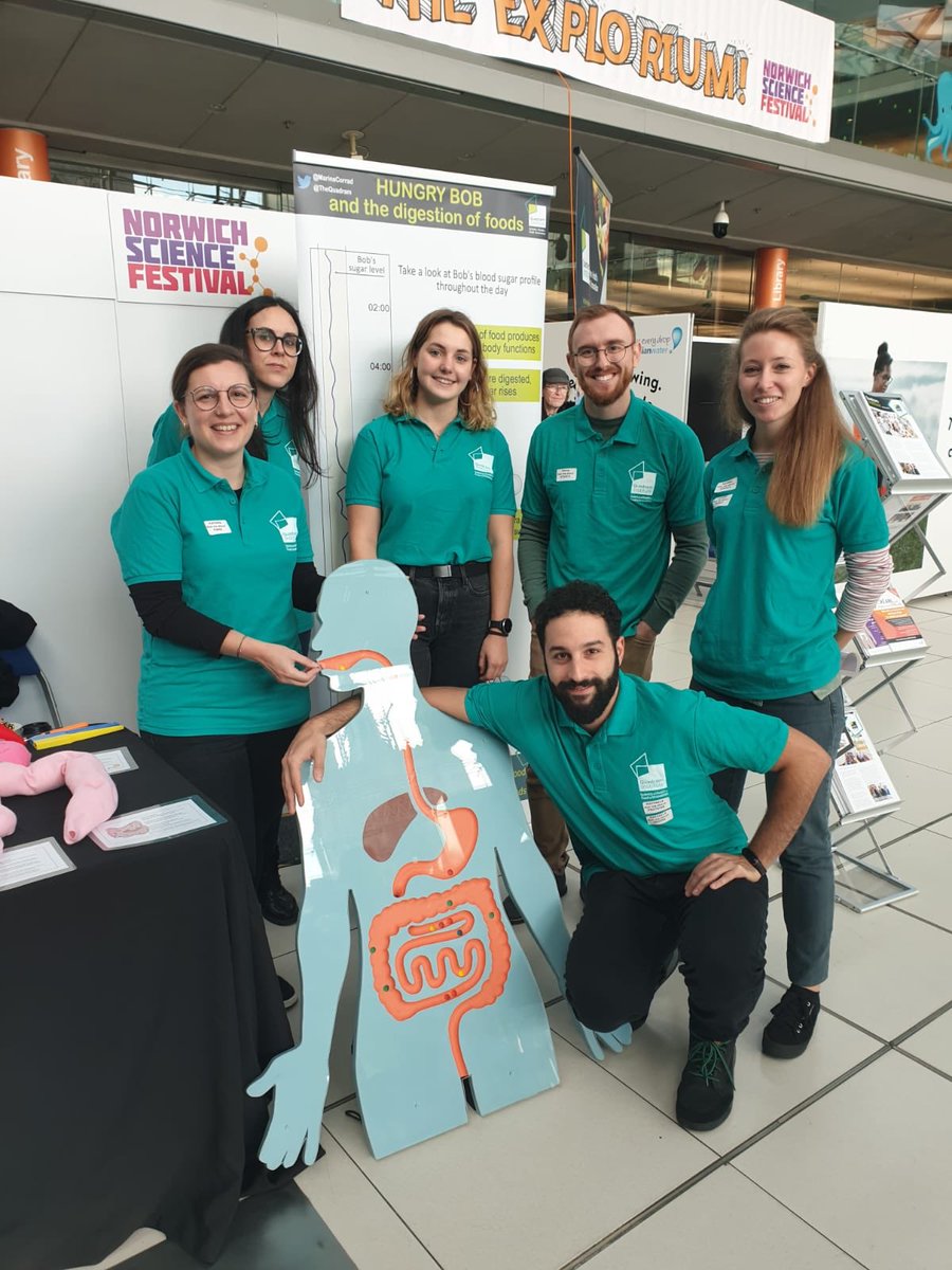 Raf_Col_'s tweet image. We are ready at @NorwichSciFest  @TheForumNorwich, our friend hungybob needs some food! 
@NorwichResearch @TheQuadram