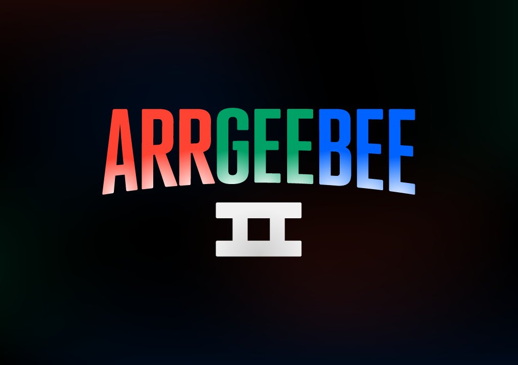 Working on the sequel to Argebe, titled Arrgeebee2. Felt like just adding the 2 wasn't enough … needed more letters. Logo WIP #arrgeebee2 #gamedev