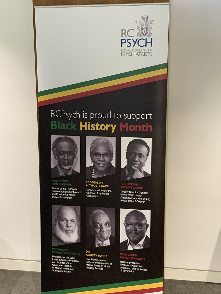 rcpsych's tweet photo. The event, #MentalHealth Services and the African and African-Caribbean diaspora - the impact of discrimination and how to combat this, is taking place at the College today as part of our celebration of #BlackHistoryMonth. https://t.co/FIOOij67U4