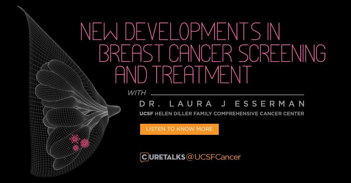 CureTalks (@curetalks) on Twitter photo Listen to Dr Laura J Esserman of <a href="/UCSFCancer/">UCSF Helen Diller Family Comprehensive Cancer Ctr</a> talk about developments in #breastcancer screening and new treatments. bit.ly/2odCIg3
<a href="/thewisdomstudy/">The WISDOM Study</a> <a href="/Wildfire_bc_mag/">Wildfire Magazine</a> <a href="/TheCanSurvivor/">Kelsey Smith</a>
#breastcancerawarenessmonth Listen to Dr Laura J Esserman of <a href="/UCSFCancer/">UCSF Helen Diller Family Comprehensive Cancer Ctr</a> talk about developments in #breastcancer screening and new treatments. bit.ly/2odCIg3
<a href="/thewisdomstudy/">The WISDOM Study</a> <a href="/Wildfire_bc_mag/">Wildfire Magazine</a> <a href="/TheCanSurvivor/">Kelsey Smith</a>
#breastcancerawarenessmonth