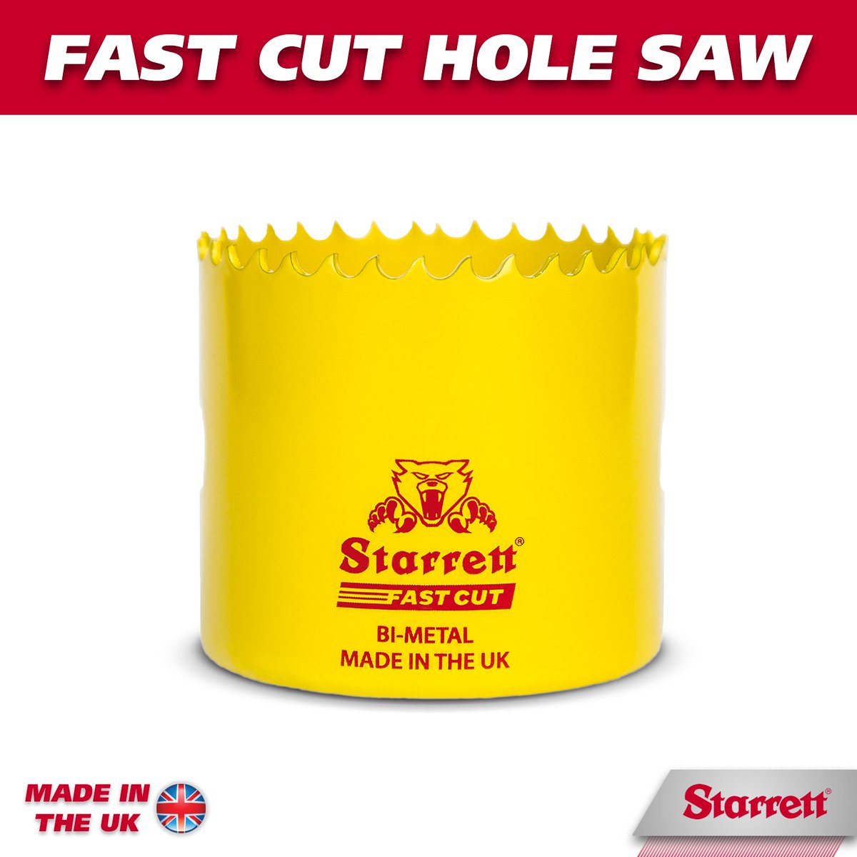 Starrett_UK's tweet image. Our Fast Cut Hole saw is manufactured in the UK. Its ideal for cutting stainless and mild steel sheet. Head over to our website for more information: buff.ly/33S94fI #MadeInTheUK #FastCut