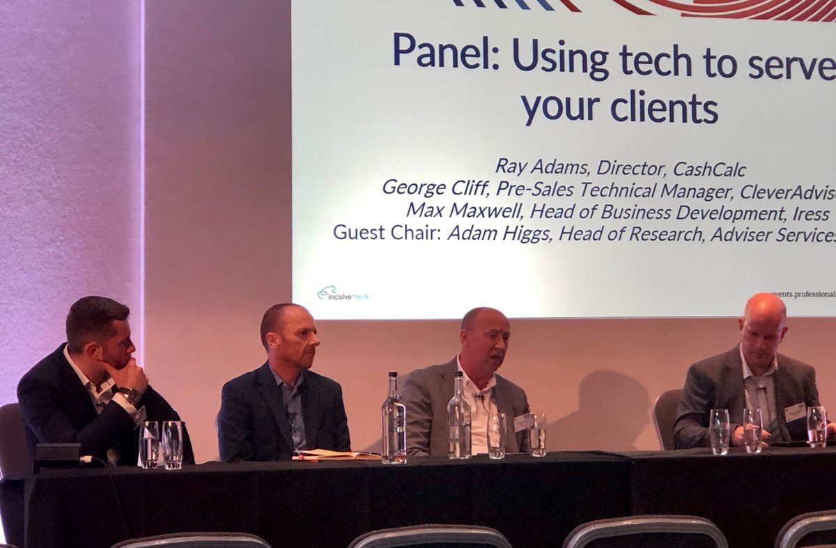 Will done George Cliff @Cleveradviser, and Ray Adams @CashCalc, Max Maxwell <a href="/iress/">Jie</a>, and Adam Higgs <a href="/F_TRC/">FTRC</a>. Brilliant panel, and incredibly informative. #PA360North  #Profadviser <a href="/Profadviser/">Professional Adviser</a>