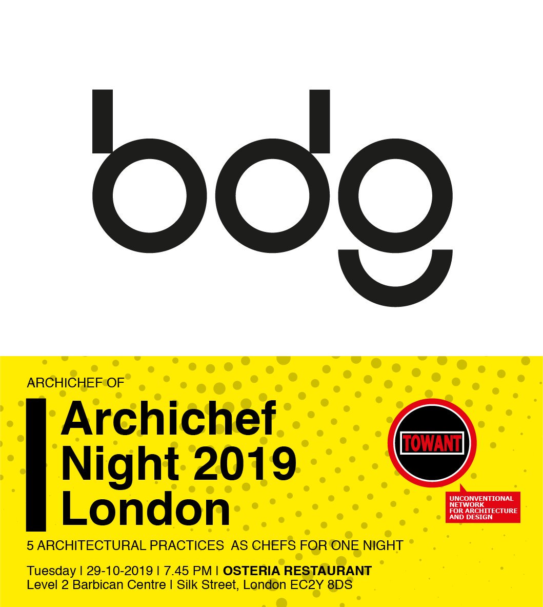 TOWANT (@towantevents) on Twitter photo Want a bite of Architecture?
<a href="/wearebdg/">BDG architecture + design</a>
is one of the five practices cooking their DNA on the occasion of ArchichefNight London | 29th October at Osteria Restaurant #architecture #design #london #event #bdgarchitecturedesign Want a bite of Architecture?
<a href="/wearebdg/">BDG architecture + design</a>
is one of the five practices cooking their DNA on the occasion of ArchichefNight London | 29th October at Osteria Restaurant #architecture #design #london #event #bdgarchitecturedesign