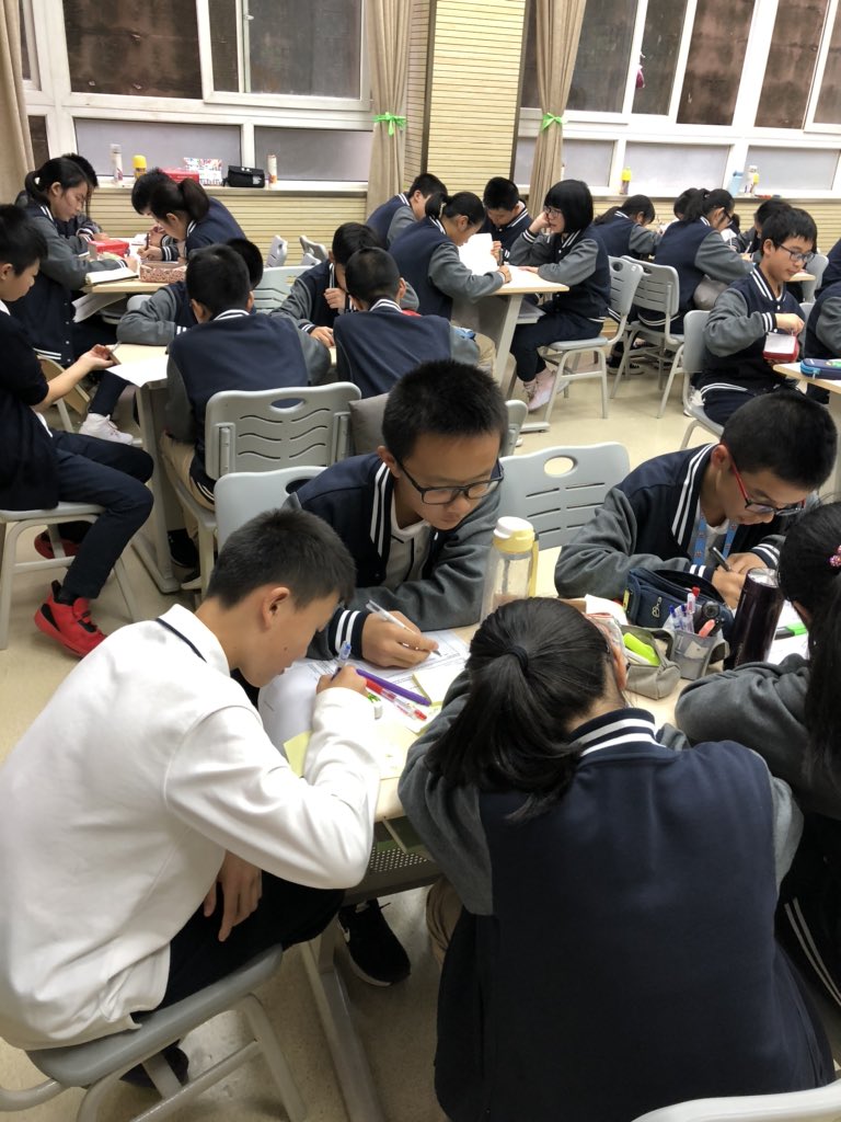 After kungfu practice the kids come to the classroom for English learning!  Here their teachers, Nina and Vivian, model a speaking and listening activity. #112Leads