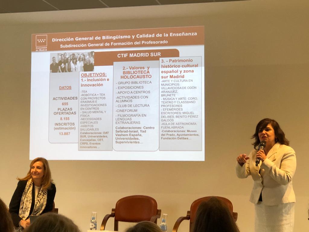 mcasadog (@mcasado15) on Twitter photo Presentación del plan de formación del profesorado en el CRIF Las Acacias. Intervención de la Directora del CTIF Madrid Sur, Dña. Clara Isabel García-Suelto <a href="/CTIFMadridSur/">CTIF Madrid-Sur</a> #RedFormacion Presentación del plan de formación del profesorado en el CRIF Las Acacias. Intervención de la Directora del CTIF Madrid Sur, Dña. Clara Isabel García-Suelto <a href="/CTIFMadridSur/">CTIF Madrid-Sur</a> #RedFormacion