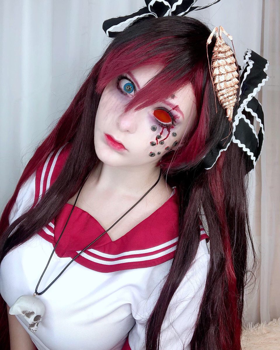 Yesterday I did Calne Ca cosplay from clip Bacterial contamination 🦠💉 It’s enough creepy? 🕷🕸  #halloweencostume #calneca #mikuhatsune #cosplayworld https://t.co/9pXfDbbRgs