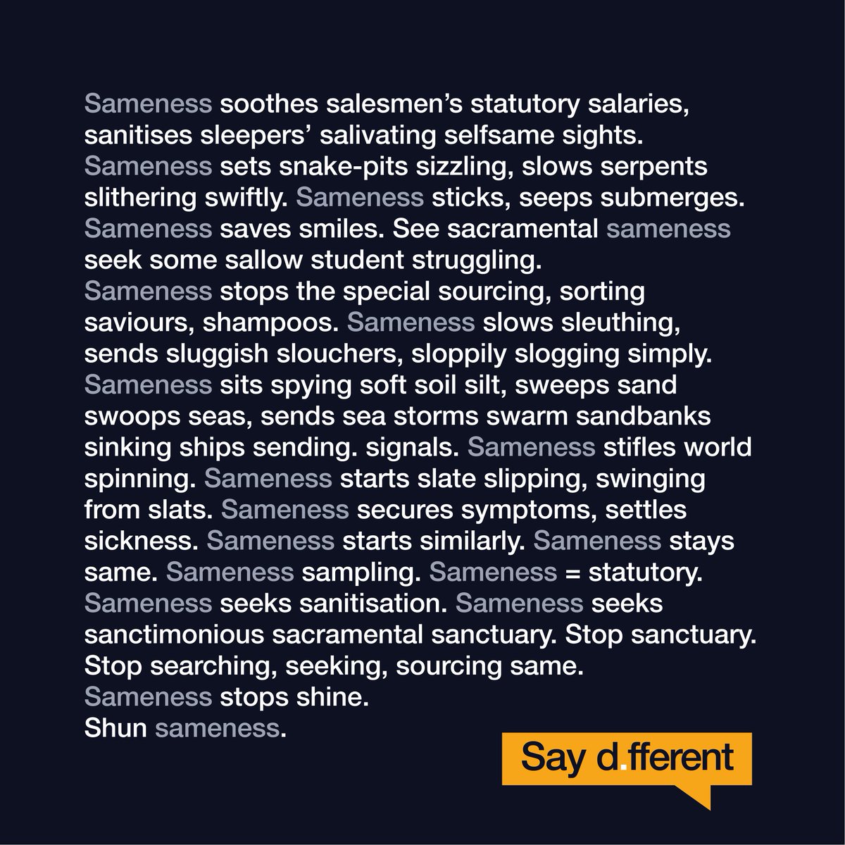 An ode to sameness: differentwebsite.co.uk/an-ode-to-same…