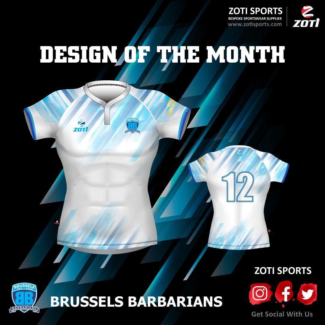 Check out our design of the month for Brussels Barbarians! Done by our in-house designer, Jamie! 
Are you looking for a unique design!? Get in touch and see what our design team can do for you! Contact us at sales@zotisports.com 
#zotisports #zoti #zotifamily #wearwithpride