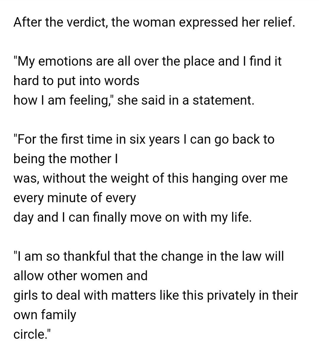 The mother in Northern Ireland who was being prosecuted after buying abortion pills for her teenage daughter has now been formally acquitted. Decriminalisation in action. Thank you @stellacreasy #TheNorthIsNow #NowForNI