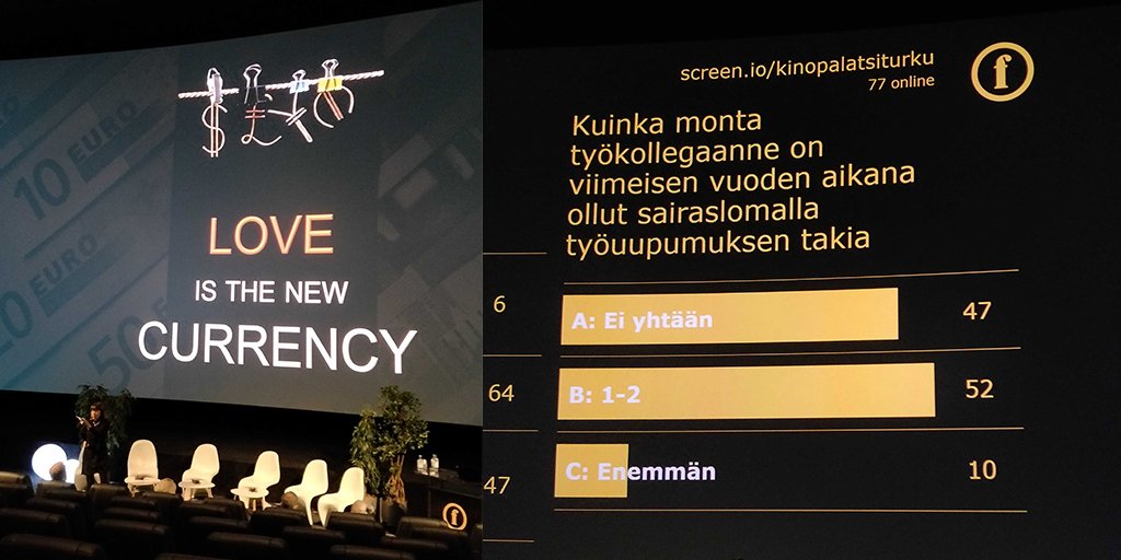 FT_FirstView's tweet image. #Stepforward-tapahtumassa juuri nyt tapetilla #työhyvinvointi. @TuijaSeipell kertoo, miten huolestuttavan moni tuntee lähiympäristössään burnoutin.