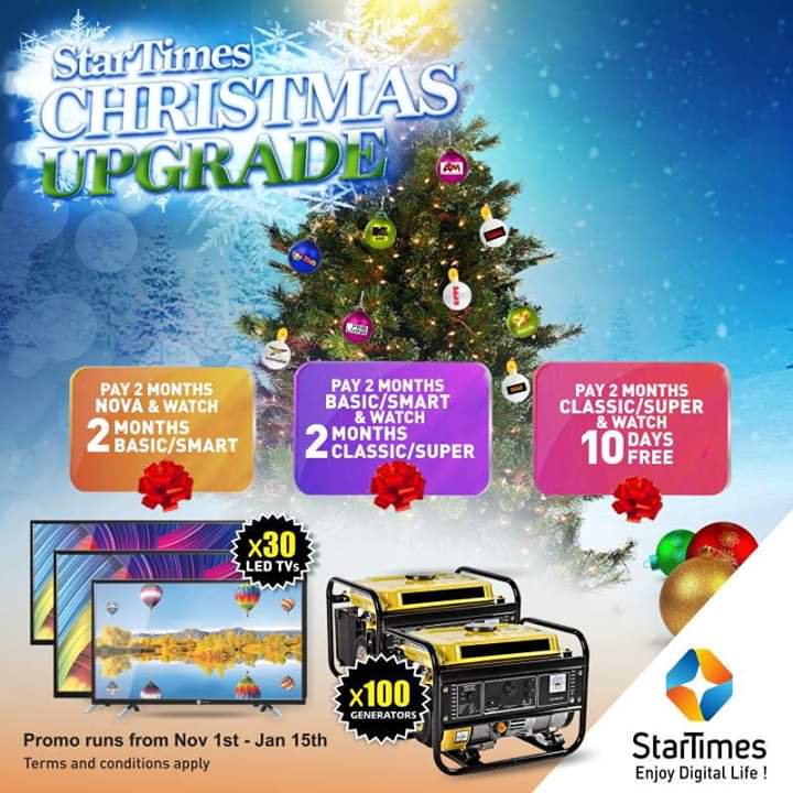datepoll's tweet image. Welcome to datepoll: STARTIMES CHRISTMAS UPGRADE PROMO (STARTIMES) datepoll.com/2019/10/starti…