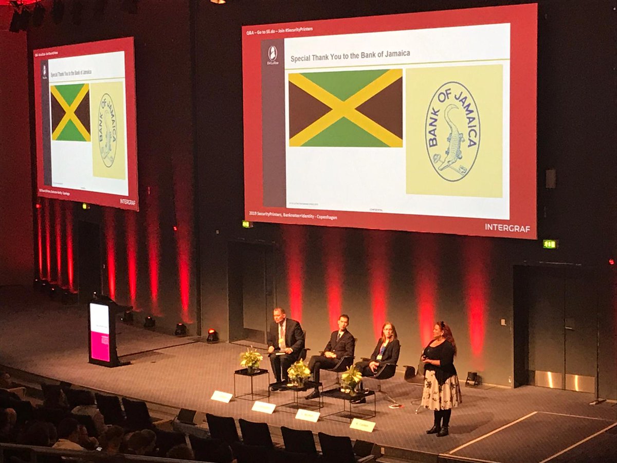 DeLaRuePlc's tweet image. De La Rue's Counterfeit specialist Kerre Corbin educating on how to keep one step ahead of the Counterfeiters @intergraf #securityprinters #haveyoursay