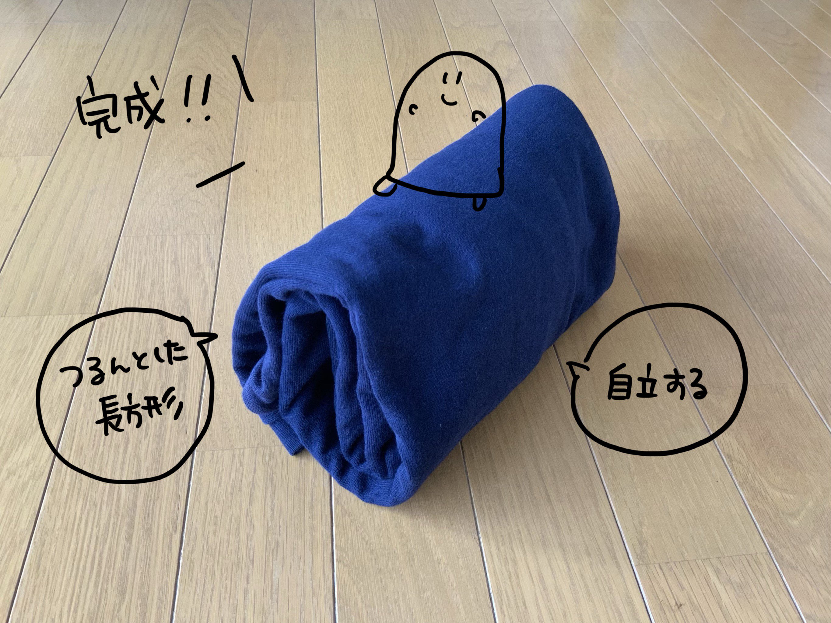 片岡カタカナ モノ少なめ生活 Pa Twitter こんまりメソッド 復習中 今日はワンピースのたたみ方です 袖をたたむ 反対の袖もたたむ 襟側を持って半分に折る さらに三つ折り もしくは二つ折り にする 完成 T Co Werwbdmuou Twitter