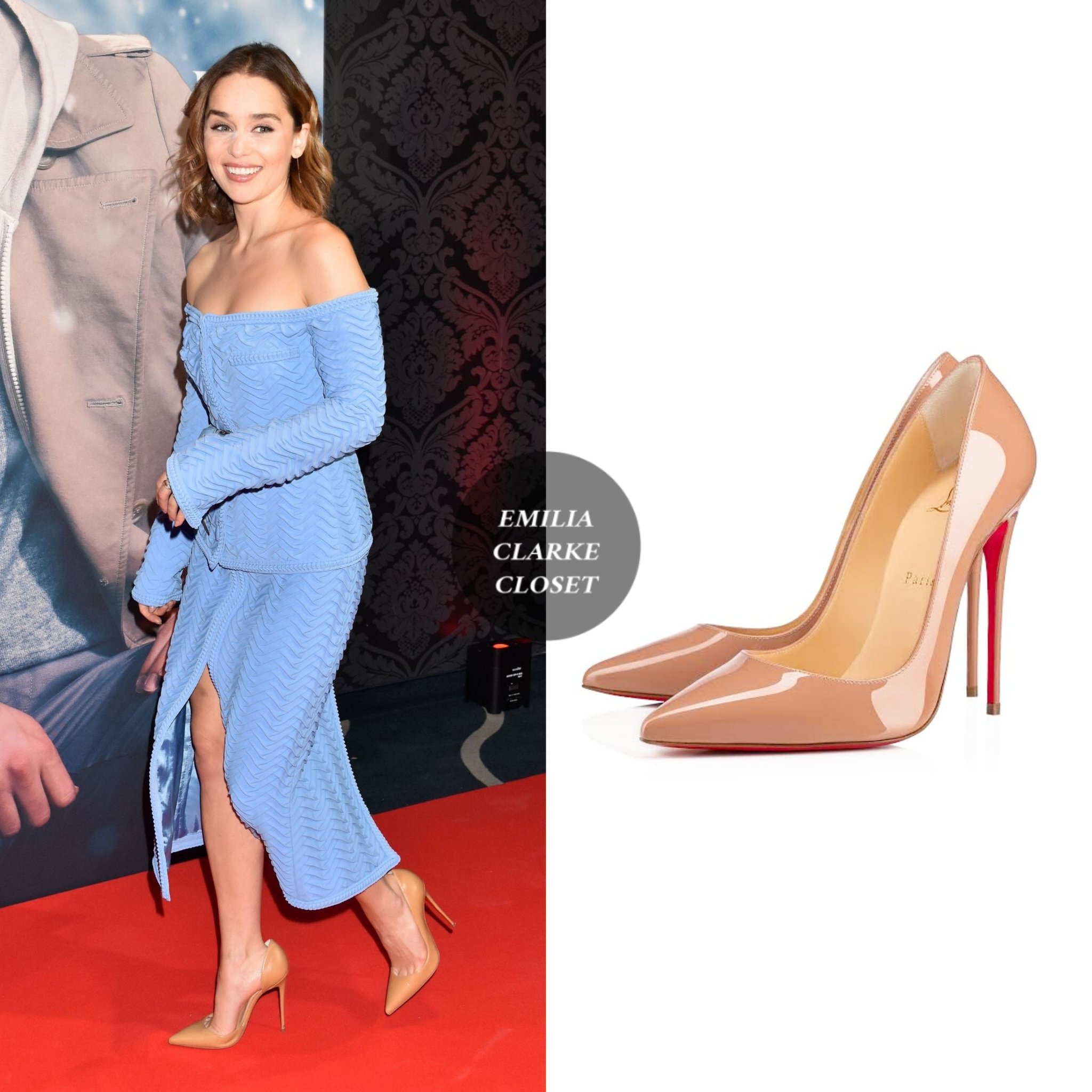 🏷 on X: @LouboutinWorld So Kate 120 Nude Patent Leather Shoes