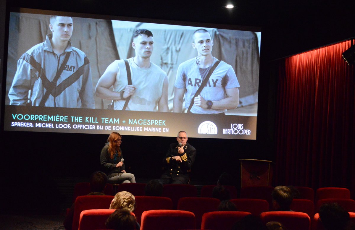 Last night we watched The Kill Team (2019) <a href="/louishartlooper/">Louis Hartlooper</a> depicting murders soldiers of the American military committed in Afghanistan. Later, we listened to Michel Loof, Navy Officer and head of Individual Casuistry at the Ministry of Defense. Next week bit.ly/SIBcoralreefs