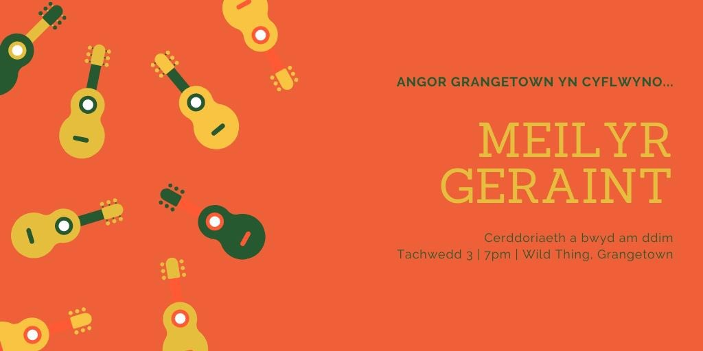 Ni nôl ac yn cyflwyno noson yng nghwmni <a href="/meizmusic17/">Meiz</a> ! Cerddoriaeth a bwyd am ddim yn <a href="/wildthingcdf/">Wild Thing Catering</a> <a href="/PoblCaerdydd/">Pobl Caerdydd</a> <a href="/grangecardiff/">Grangetown community</a> #carugrangetown