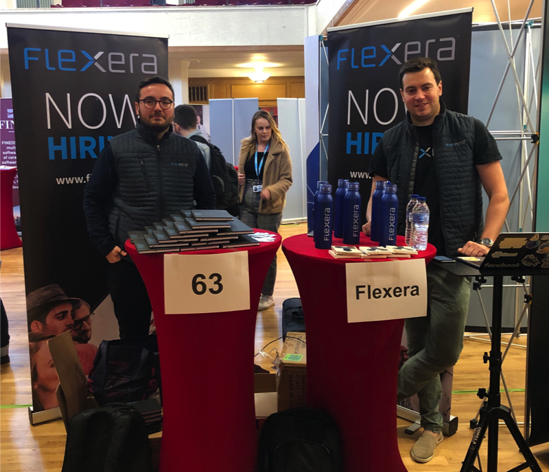 BelfastFlexera's tweet photo. Come visit @flexera at the @QUBCareers #Graduate and #Placement Fair today!  We have several fantastic opportunities available for placement and graduate roles.

#weareflexera https://t.co/OF2eK9zS8a