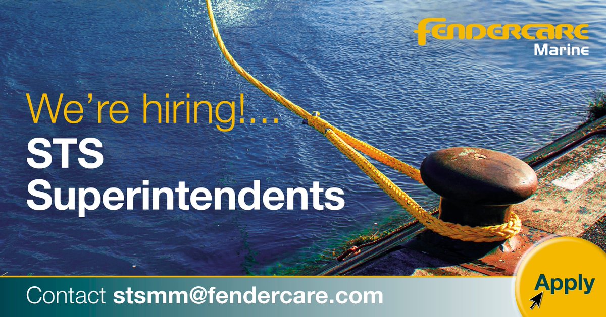 We are on the lookout for experienced certified Ship-to-Ship  #superintendents who are skilled with underway, and at anchor operations to join our internationally established team. Applicants must meet international #POAC requirements. Interested? Contact: stsmm@fendercare.com