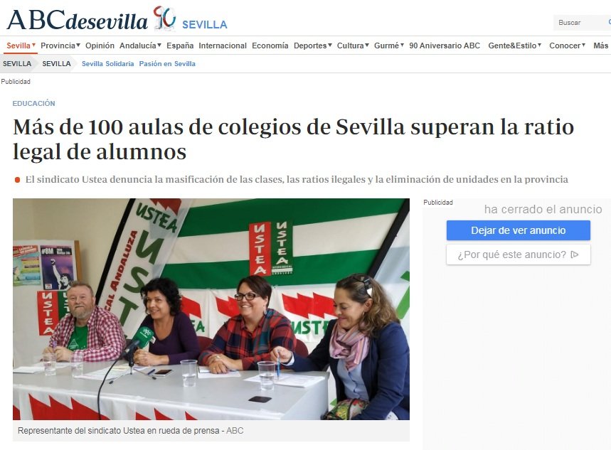 USTEA Educación Sevilla tweet media