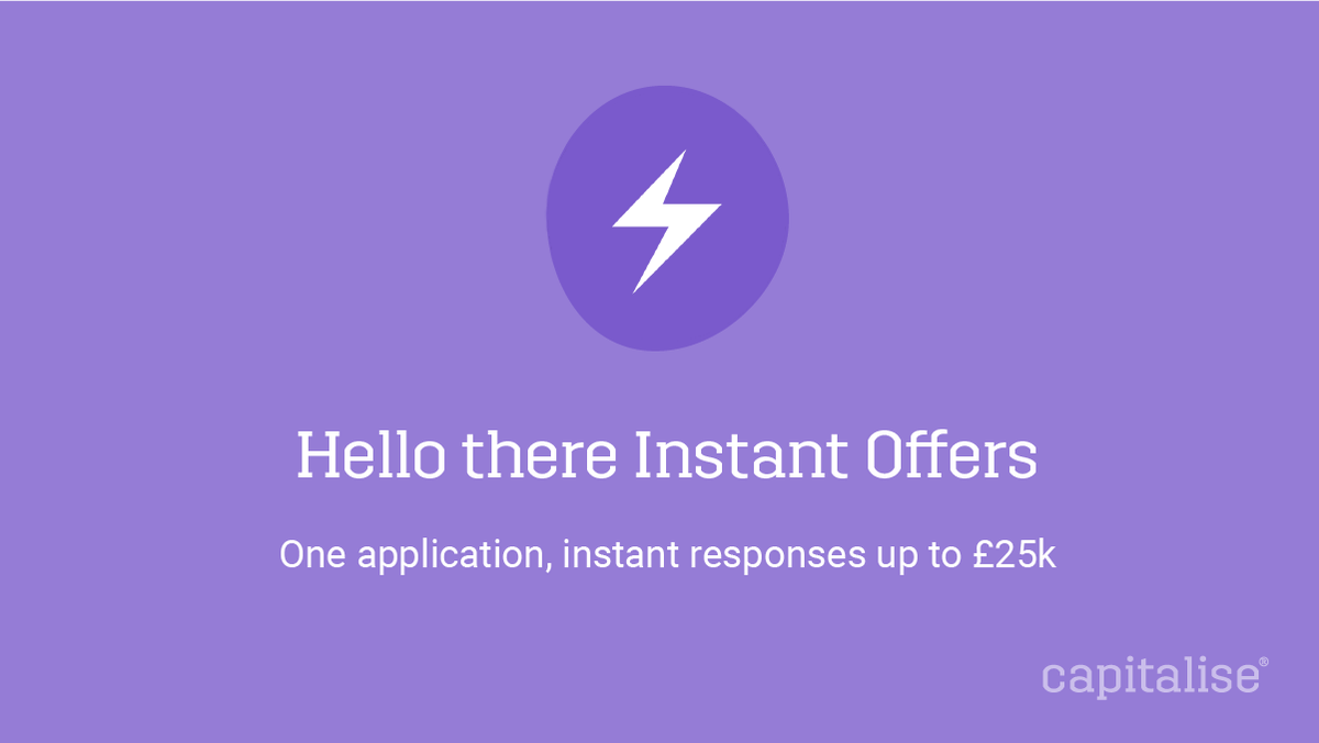 Capitalisers's tweet image. Today we announce the launch of our Instant Offers Marketplace, with major high street bank and iwoca the first of our panel of lenders to go live. But what does this mean? lnkd.in/dKQgiUg #InstantOffers #Accounting